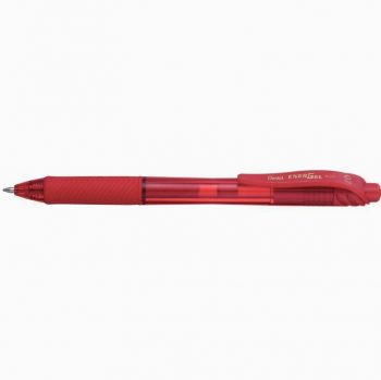 Pentel BL107 Red Retractable Gel Ink Roller Pen, Medium Tip 0.7mm