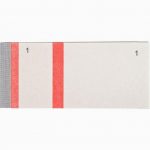 Set of 10 Numbered Receipt Pads, 1 Stub, Red