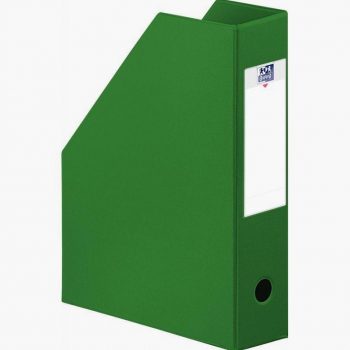 Green Angled Spine PVC Filing Box, 10 cm Back