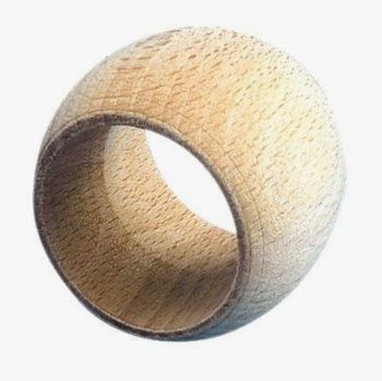 Lot de 10 ronds de serviette en bois