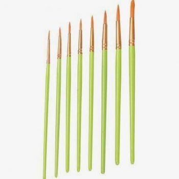 Sachet de 10 pinceaux synthétique ronds n°6