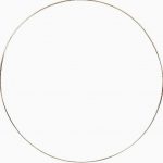 Set of 10 copper metal rings, 15 cm diameter
