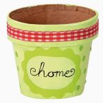Set of 10 cardboard flower pots, 10 cm high