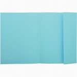 Paquet de 100 chemises 1 rabat 160g 24x32 cm bleu clair