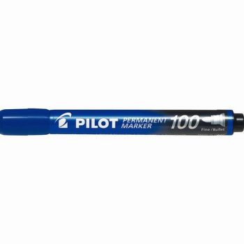 Permanent Marker 100 Bullet Tip Blue