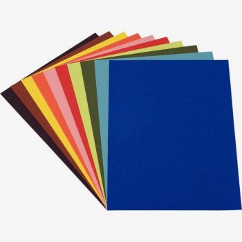 Paquet de 100 feuilles de papier couleur 120g format 21x29,7cm 10 assortis