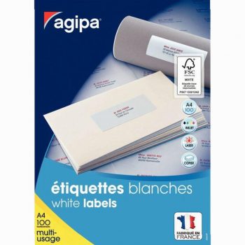 Boîte de 800 étiquettes multi-usages blanches 105x70mm