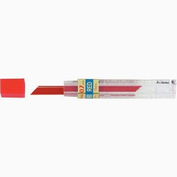 Etui de 12 mines 0,7 mm rouge