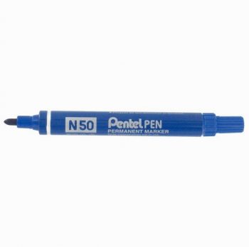 Set of 12 Pentel N50 Blue Permanent Markers