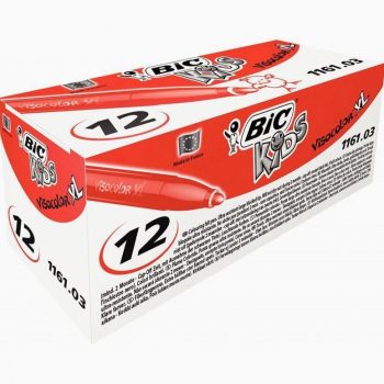 Set of 12 Visacolor 1161 Red Markers
