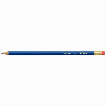 Set of 12 Graphite HB Pencils with Eraser Tips