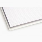 Set of 125 white bristol sheets, size 50 x 65 cm, 205 gsm, plain