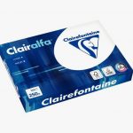 Pack of 125 sheets of A4 white paper, 250gsm, CLAIRALFA
