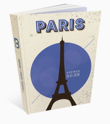 Paris Academic Planner Hardcover 12x17cm 2024-2025