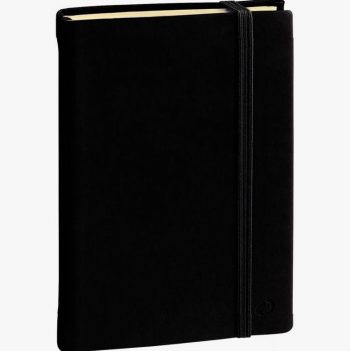 Carnet ligné SILK 16 x 24 cm noir