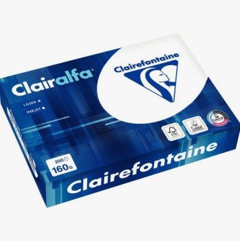 CLAIRALFA A4 White Paper Sheets, 250-Pack, 160gsm