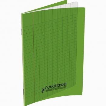 Green Notebook Conquerant 48 Sheets 17x22 cm 90g Seyès Ruling
