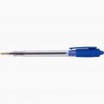 Stylo bille rétractable Wiz pointe moyenne 1mm bleu
