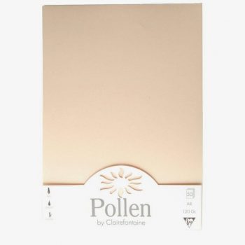 Étui de 50 feuilles Pollen Clairefontaine, format 21x29,7 cm, 120g. Ivoire
