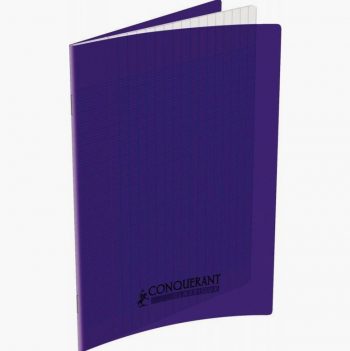 Purple Notebook Conquerant 60 Sheets 17 x 22 cm 90gsm Seyès Ruled