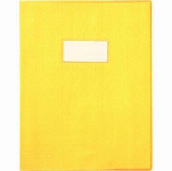 30 protège-cahiers grain 10/100ème format 17 x 22 cm coloris jaune