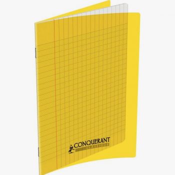 Cahier jaune Conquerant 96 pages 17 x 22 cm 90g Seyès