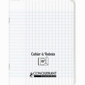 Transparent Exercise Book Conquerant, 96 Sheets, 17 x 22 cm, 90gsm Seyès Ruled