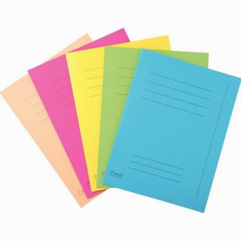 Set of 50 FOREVER Pre-Printed Folders 220g, 24x32 cm, Mixed Colors