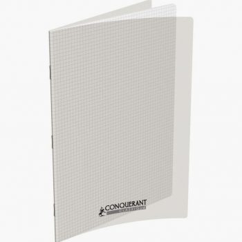 Conquerant Transparent Notebook, 96 Sheets, 24x32 cm, 90gsm, 5x5 Grid