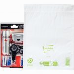 Set of 10 white polyethylene bubble mailers, size 24x33cm