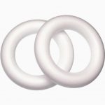 Lot de 10 couronnes en polystyrène diamètre 25 cm