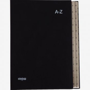 Trieur balacron alphabétique 26 compartiments coloris noir