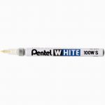 Marqueur Pentel indélébile pointe fine tracé 2mm blanc