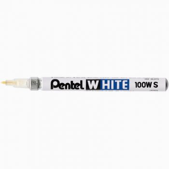 Marqueur Pentel indélébile pointe fine tracé 2mm blanc