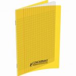 Cahier jaune Conquerant 32 pages 17 x 22 cm 90g Seyès