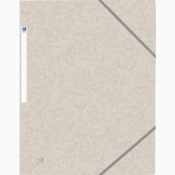 Elasticated 3-Flap Folder TOP FILE+ Glossy Card 4/10th 390g, Beige