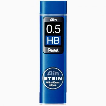Pentel Hi-Polymer 0.5mm HB Lead Refills, Pack of 40