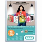 Protège-documents personnalisable POLYVISION 40 vues, pour format A4 21x29,7 cm, incolore