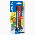 Set of 3 Assorted Color 400 Permanent Markers by Pilot