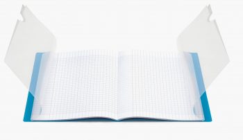 Clairefontaine Koverbook Notebook 24x32 cm, 48 Sheets, Square Ruled 5x5, Assorted Colors