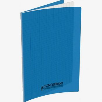 Conquerant Blue Notebook, 48 Sheets, A4 Size 21 x 29.7 cm, 90gsm Seyès Ruled