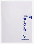 Mimesys Polypro Art Sketchbook 24x32 cm 48 Sheets Plain White Pages Transparent Cover by Clairefontaine