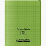 Conquerant Green Notebook 48 Sheets 17 x 22 cm 90gsm Seyès Ruled
