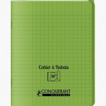 Conquerant Green Notebook 48 Sheets 17 x 22 cm 90gsm Seyès Ruled