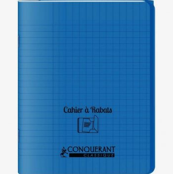 Cahier bleu Conquerant 48 pages 17 x 22 cm 90g Seyès