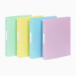 A4 Maxi Binder with 4 D-Rings, 4cm - Pastel Rainbow Collection