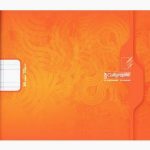 Cahier de maternelle orange Calligraphe 24 pages 70g 17 x 14,7 cm Double ligne 5 mm IV