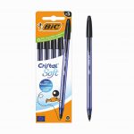Lot de 5 stylos à Bille BIC Cristal soft Noir