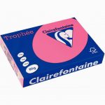 Pack of 500 sheets A4 80gsm fuchsia paper TROPHEE by CLAIREFONTAINE