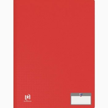 MEMPHIS Display Book with 30 Fixed Sleeves, 60 Views, Red Color